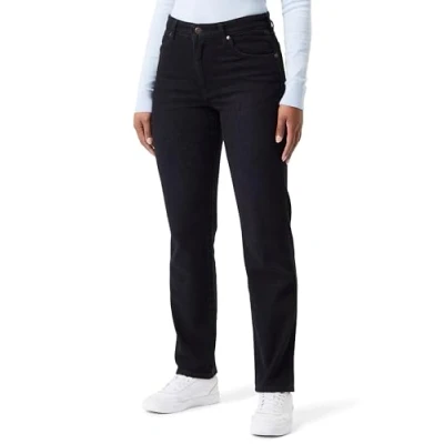 Image of Wrangler Women&#039;s Sunset Jeans, Black, 33W x 32L