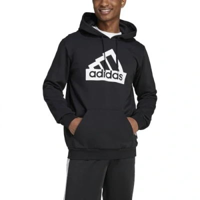 Image of adidas Men&#039;s MODERN ESSENTIALS GRAPHIC HOODIE, BLACK, L