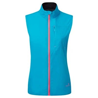 Image of Ronhill Running, Women&#039;s Tech LTW Gilet, Azure/Hot Pink, 10