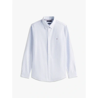 Image of Tommy Hilfiger Oxford Shirt Stripes Light Blue size 3XL