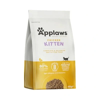 Image of Applaws Complete Natural and Grain Free Dry Kitten Food, Chicken, 400g (Pack of 1)