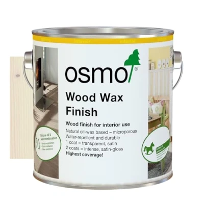Image of Osmo Wood Wax Finish Transparent 2.5L White 3111