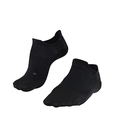 Image of FALKE Women&#039;s GO5 Invisible W IN Functional Yarn Anti Blister 1 Pair Golf Socks, Black (Black 3000), 4 5