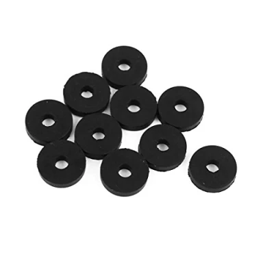 Image of Sourcingmap Rubber Flat Washers 13mm OD 4mm ID 3mm Thickness for Faucet Pipe Water Hose, Pack of 10