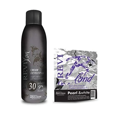 Image of peroxide developer Revixon Professional Cream Oxidising Emulsion Perfumed with vitamin E &amp; C 1000ml 1L 1Litre 9% volume 30