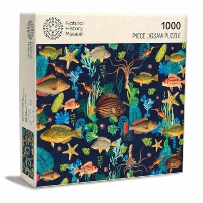 Image of Natural History Museum Array of Marine Life Illustrations 1000 Piece Jigsaw Puzzle