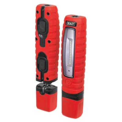 Image of Sealey Rechargeable 360 Inspection Light 14 SMD LED &amp; 3W Red Lithium ion