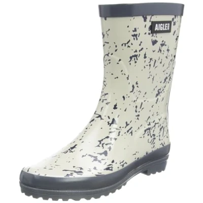 Image of Aigle Women&#039;s Eliosa Bott Pt Rain Boot, Print Snow, 4 UK