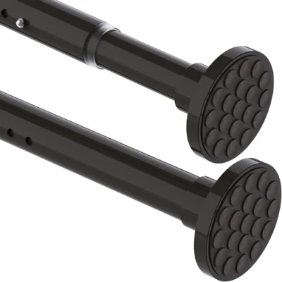 Image of Shower Curtain Rod Anti Slip Rail Extendable Exatra Long Pole No Drill for Living Room,Bedroom, Bathroom,Balcony(300 355CM Φ32mm)