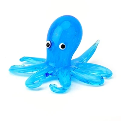 Image of WIDDOP Miniature Octopus Glass Ornament Objets D&#039;art