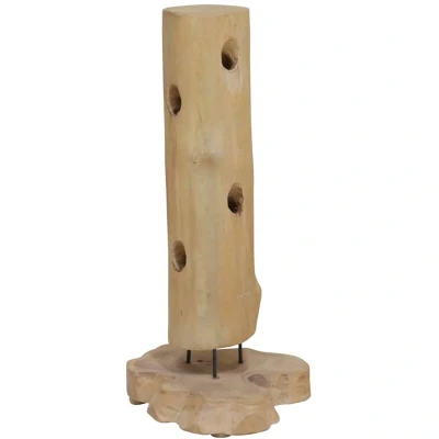 Image of vidaXL Wine Rack for 8 Bottles 40x30x80 cm Solid Teak Wood