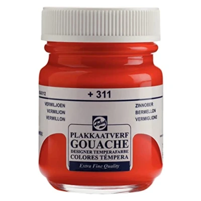 Image of Talens Gouache Extra Fine Quality Bottle 50 ml Vermilion 311