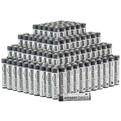 Image of Amazon Basics 200 Pack AAA Alkaline Industrial Batteries, 1.5 Volt, 5 Year Shelf Life