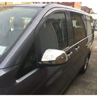 Image of ABS Chrome Wing Mirror Cover Set Fits Vito W447 [2014+] [Both Sides]