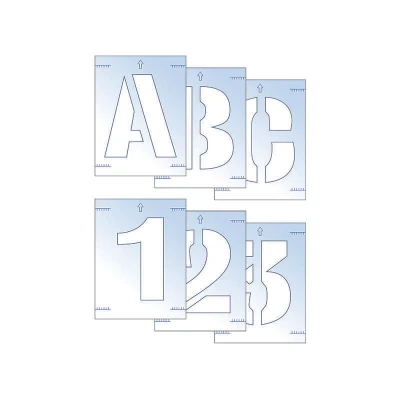 Image of Letter &amp; Number Stencil Kit 25mm SCA9403