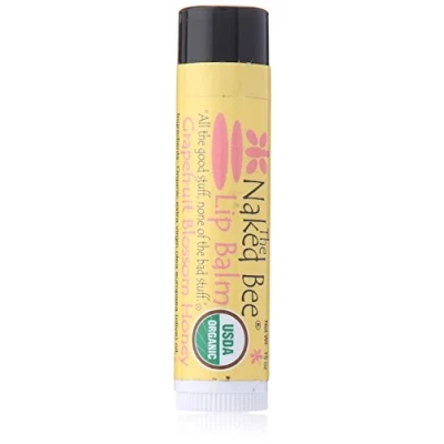 Image of The Naked Bee Grapefruit Blossom Honey Lip Balm 0.15oz. Skin Care Gifts for Women. Moisturising Balm, Moisturiser. Balm. Conditioning &amp; Hydrating Stick.