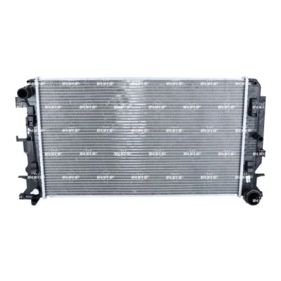 Image of 9065000002, 9065000102, 9065000202, A9065000002, A9065000102 Engine radiator NRF 53885A Aluminium 680mm 414mm 23mm Mechanically jointed cooling fins