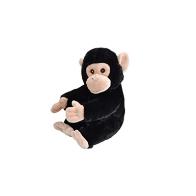 Image of Wild Republic Ecokins Chimpanzee, Stuffed Animal, 12 inches, Gift for Kids, Plush Toy, Made from Spun Recycled Water Bottles, Eco Friendly, Child’s Room Décor