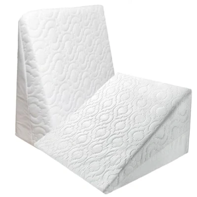 Image of Bed Wedge Support Pillow Adjustable for Sitting Reading Back Leg Pain Heartburn Acid Reflux GERD Snoring Premium Foam Washable Cover