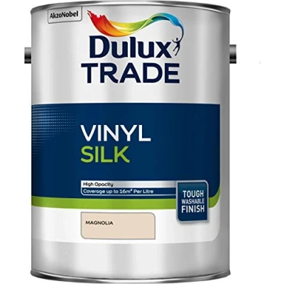 Image of Dulux Trade 5L Vinyl Silk Magnolia Finish