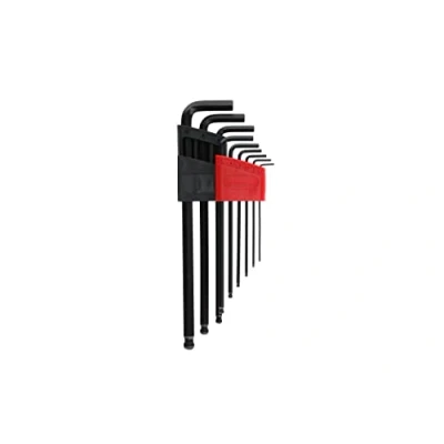 Image of GEDORE red Key set, 9 pc., Long, for Allen screws, Ball head, AF 1.5 10 mm, R36675009