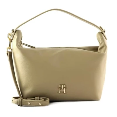Image of Tommy Hilfiger Women TH Casual Shoulder Bag Small, Beige (Beige), One Size