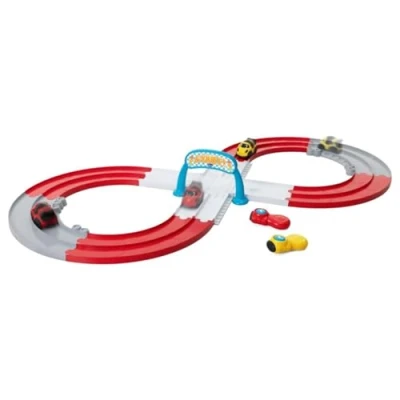 Image of Chicco Race Car Track RC 1.5 m, 2 Cars, Players and Settings, 8 Ring Track, Free Play, Infrared Remote Control, Children 1 to 4 Years Old