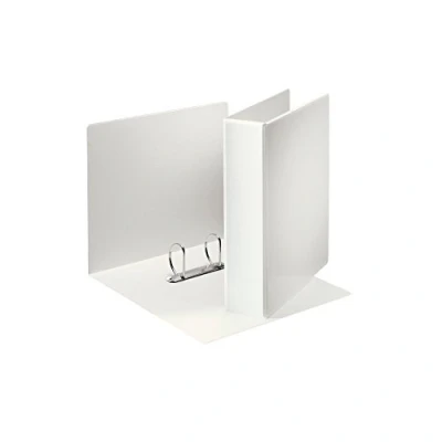 Image of Leitz 49742 A4 Presentation Ring Binder with Pouches and 2 Rings 50 mm Width White Polypropylene