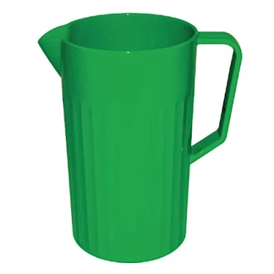 Image of Olympia CE279 Kristallon Green Polycarbonate Plastic Jug 1.4 Litre (49 1/4 ounce) Reusable and Virtually Unbreakable