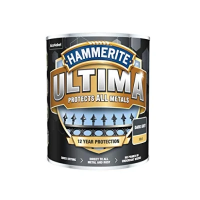 Image of Hammerite Ultima Matt Metal Paint 750ml Dark Grey