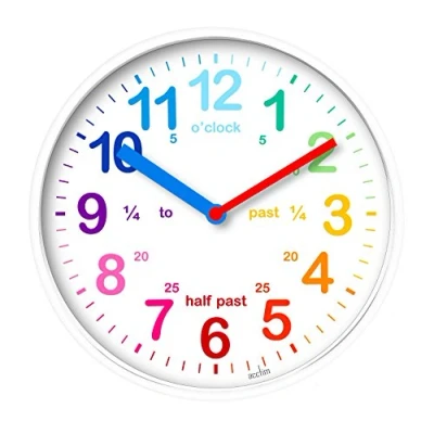 Image of Acctim Wickford Kids Wall Clock White