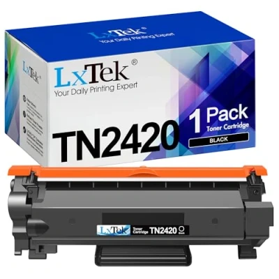 Image of LxTek TN2420 Compatible Toner Cartridges Replacement for Brother TN 2420 TN2410 2410 with MFC L2710DW HL L2350DW DCP L2530DW L2370DN L2510D L2375DW L2310D L2730DW(Black)