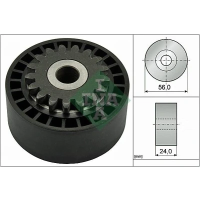 Image of 6453NN, 9646495880 Tensioner Pulley INA 531 0744 10 RENAULT: CLIO 2, Kangoo I
