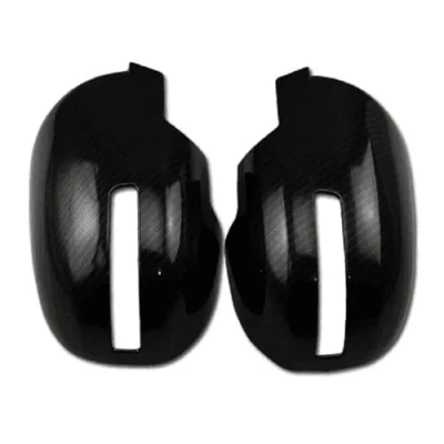 Image of DEMULAX Carbon Fiber ABS Car Side door Rearview mirror cover Trim Moldings, for Mitsubishi, Outlander 2016 2019 wing cap