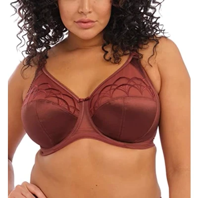 Image of Elomi Women&#039;s Cate Underwire Full Cup Banded Bra Coverage,Dark Copper,38E