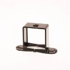 Image of Polypipe Terrain Rainwater 2213.23 Corniche downpipe Clip / Bracket for 62mm square (BLACK)
