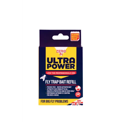 Image of Zero In Ultra Power Outdoor Fly Trap Refill Sachet 8g x 6 Attractant Use Poison Free