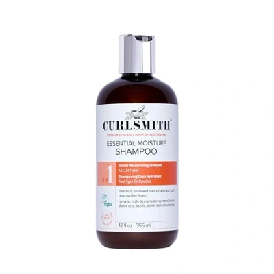Image of Curlsmith Essential Moisture Cleanser, Gentle Nourishing Shampoo for Wavy, Curly and Coily Hair, Vegan (355ml)