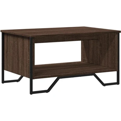 Image of vidaXL Coffee Table Brown Oak 75x51x40 cm Engineered Wood