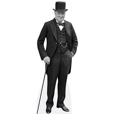 Image of Winston Churchill (Cane) Life Size Cutout