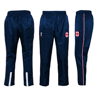 Image of FIFA Official World Cup 2022 Training Football Tracksuit Bottoms, Men&#039;s, England, Small Navy