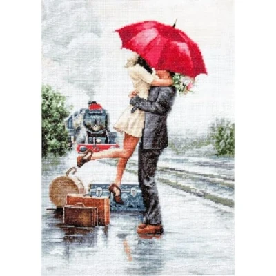 Image of Lucas Cross Stitch Set, Cotton, Multicoloured, 31 x 19 cm