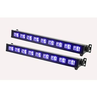 Image of 2 x QTX Ultraviolet LED Bar UVB 9 3W Blacklight Effect