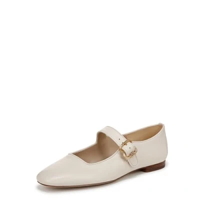 Image of Sam Edelman Mary Jane Shoes for Women Michaela Medium Fit Ivory UK 7