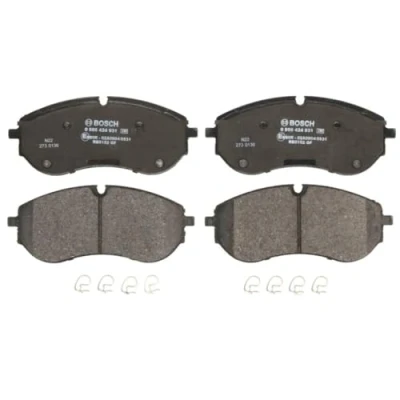 Image of 2N0698151B Brake pad set BOSCH 0 986 424 931 VOLKSWAGEN: Crafter Van, Platform / Chassis