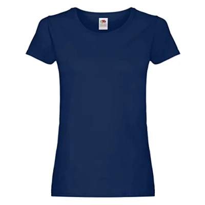 Image of Fruit of the Loom Ladies/Womens Lady Fit Valueweight Short Sleeve T Shirt (XS) (Navy)