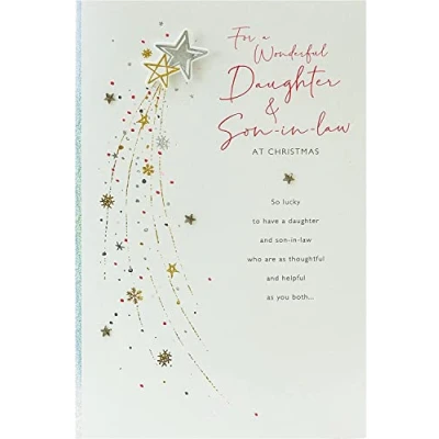 Image of UK Greetings Christmas Card for Daughter &amp; Son in Law A Special