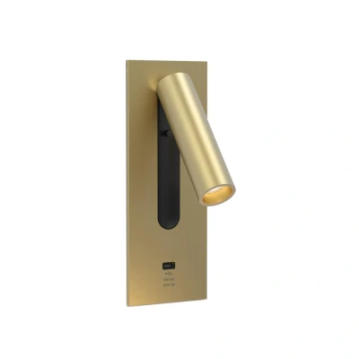 Image of Fuse 3 USB C Matt Gold Reading Light Astro