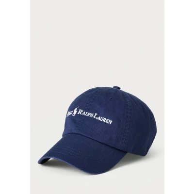 Image of Polo Ralph Lauren Cotton Twill BALL CAP Unisex Cap, Size: One Size, Newport navy