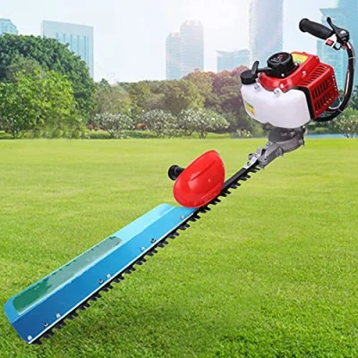 Image of Cordless Hedge Trimmer, Bush Grass Handheld Gas Powered Petrol Trimmer Long Reach Use, Handle Anti Vibration System, Commercial Household Garden Tools